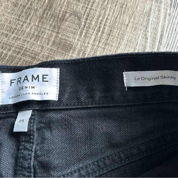 FRAME Le Original Skinny Distressed straight-fit jeans size 25 - Picture 6 of 11